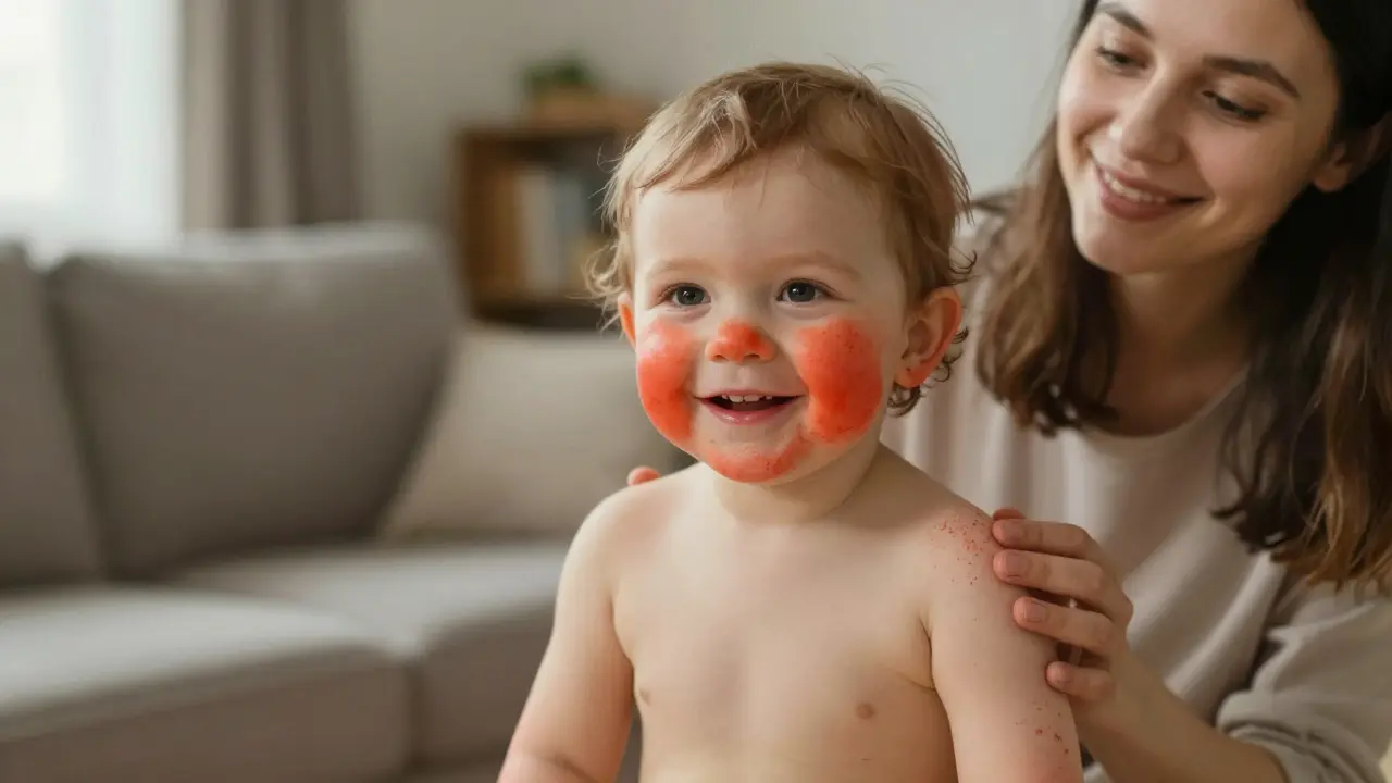 Jak probíhá infekční erytém u dětí - příznaky, průběh a co dělat