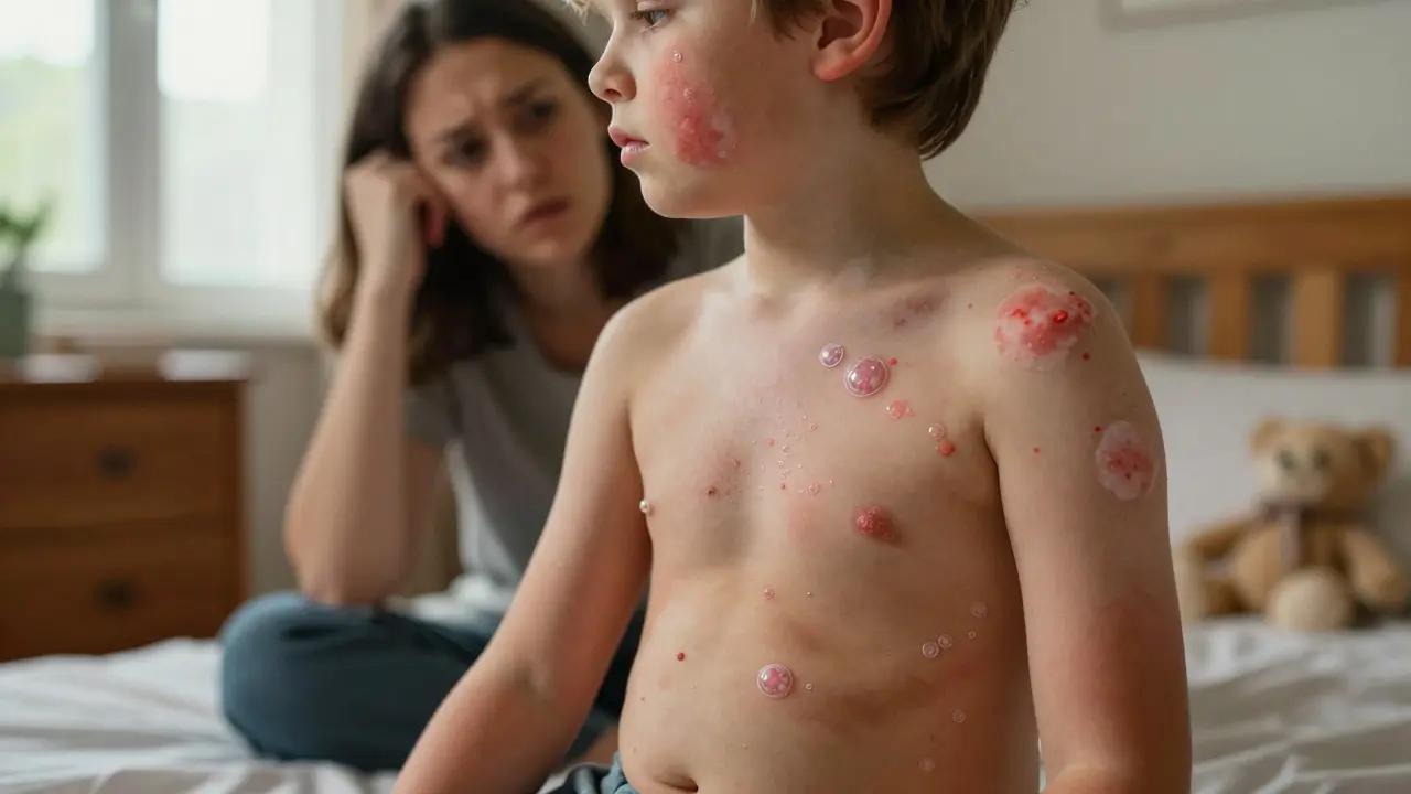 Jak dlouho trvá vyrážka u 7 běžných dětských nemocí