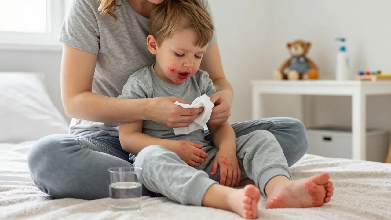 Jak se zbavit svědění kůže při syndromu ruka-noha-ústa u dětí