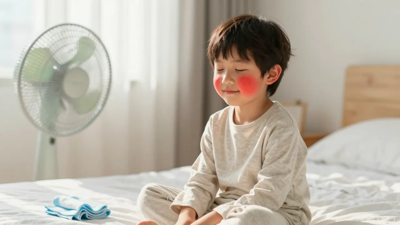 Jak zklidnit vyrážku u dítěte s infekčním erytémem