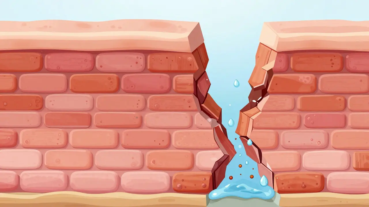 Konceptuální ilustrace poškozené bariéry kůže u atopického ekzému