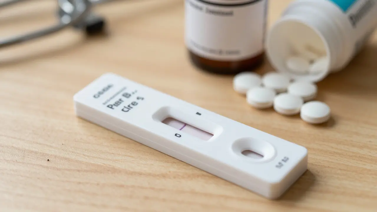 Rychlý test na streptokoka vedle antibiotik