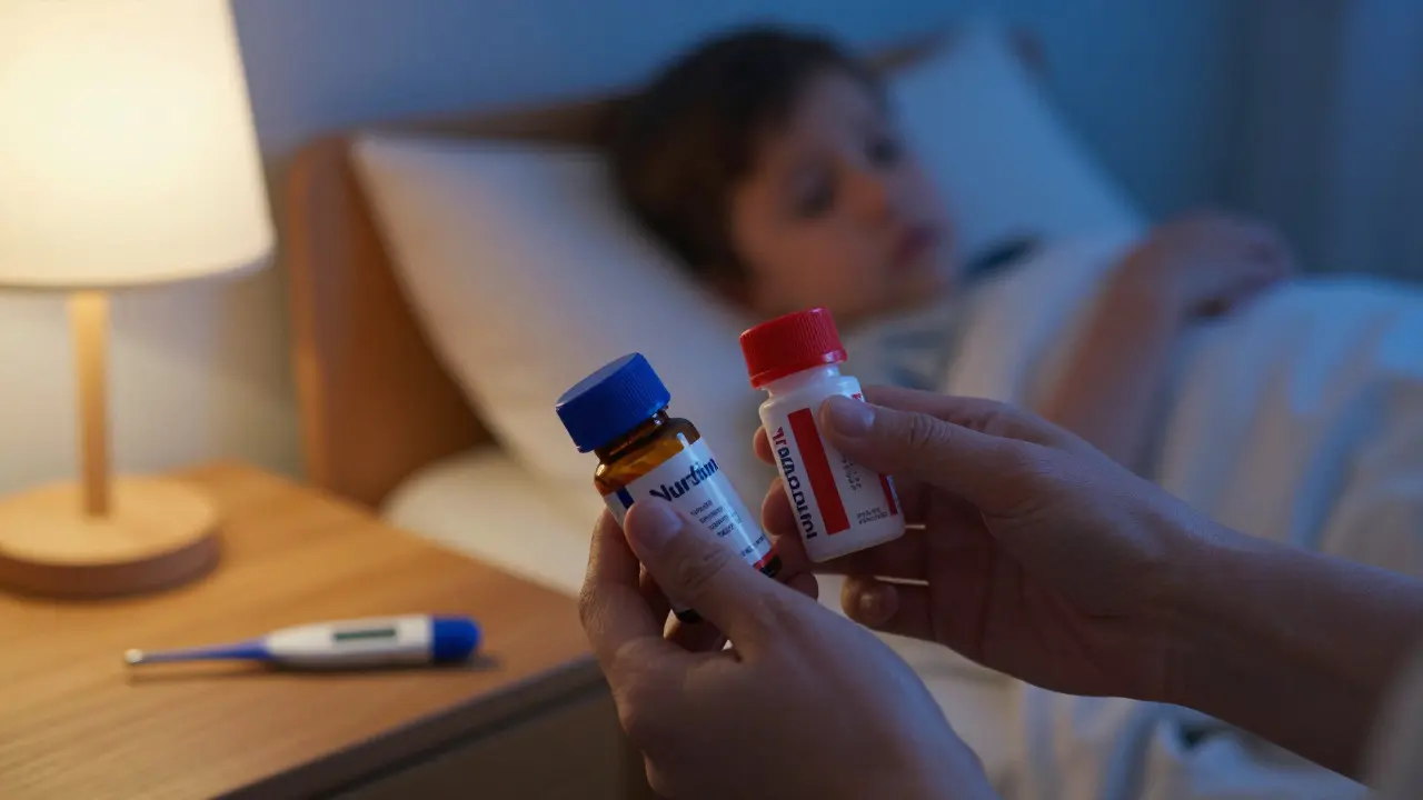 Jak správně kombinovat Nurofen a Paralen u dětí s horečkou